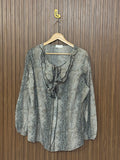 Chest 24 Length 25 Fabric Silk Fold Cuff Full Sleeves