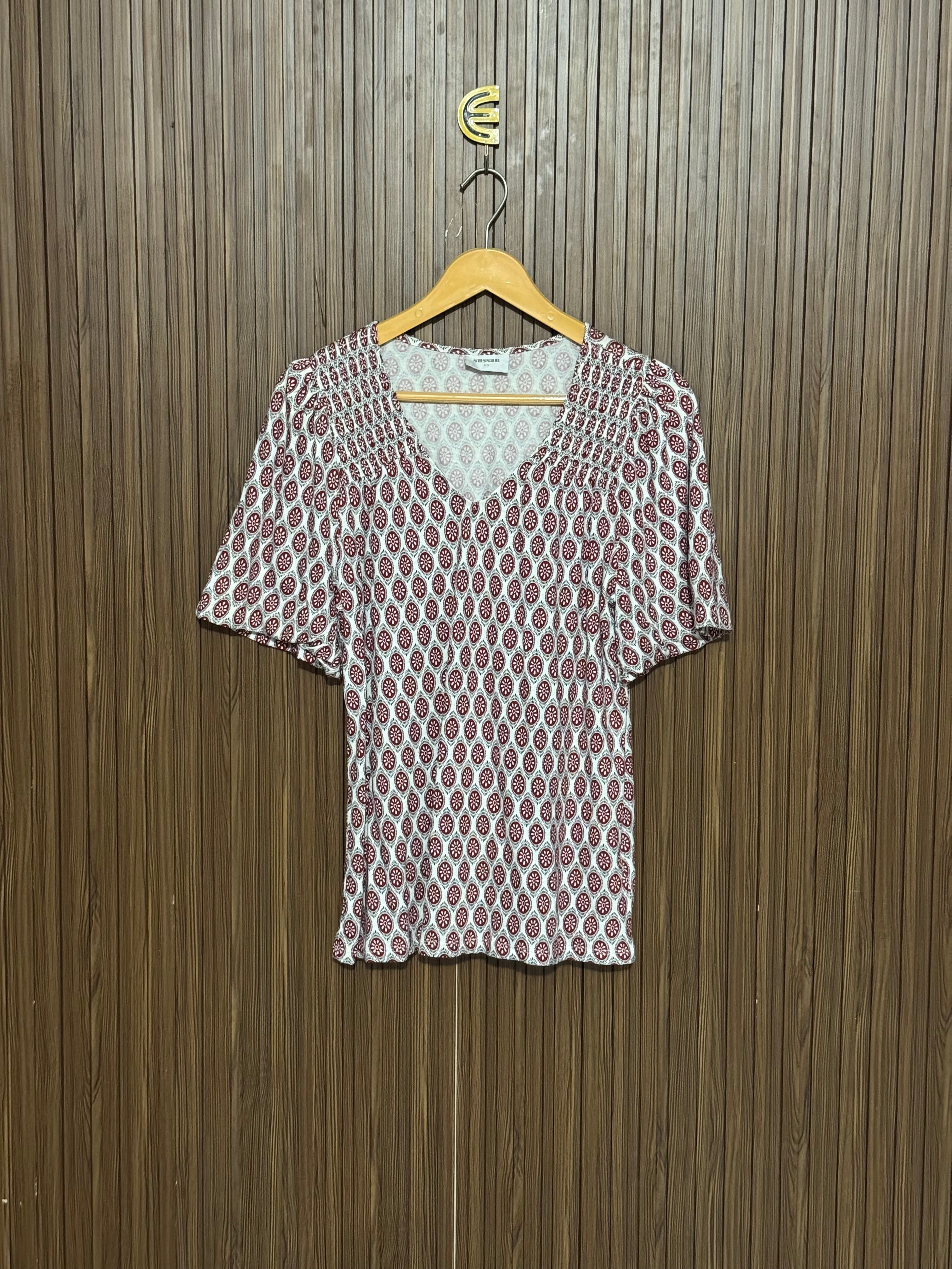 Chest 18 Length 24 fabric silk Casual Half Sleeve