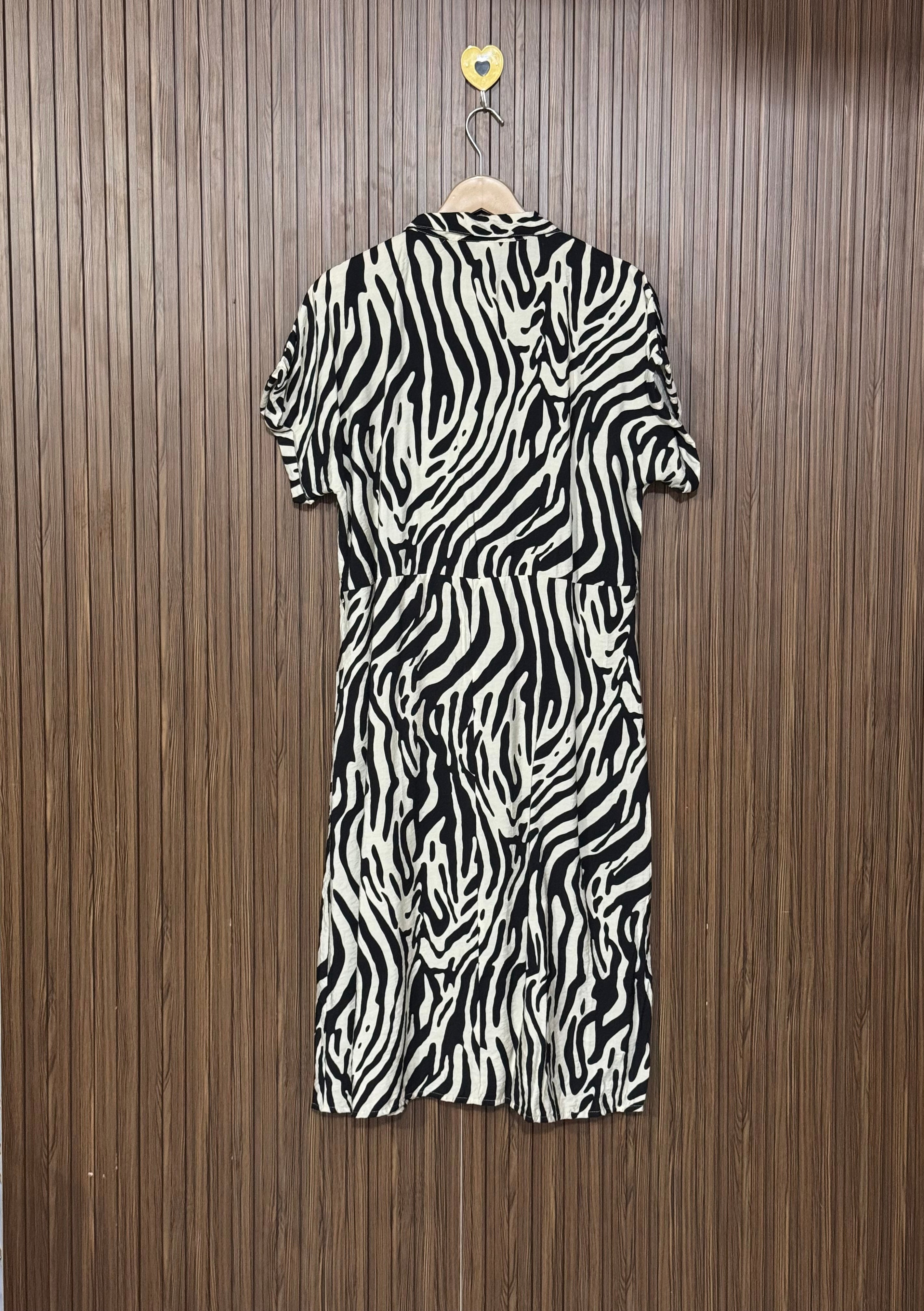 Zebra Print Long Top