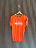 Orange Printed Crewneck T-Shirt