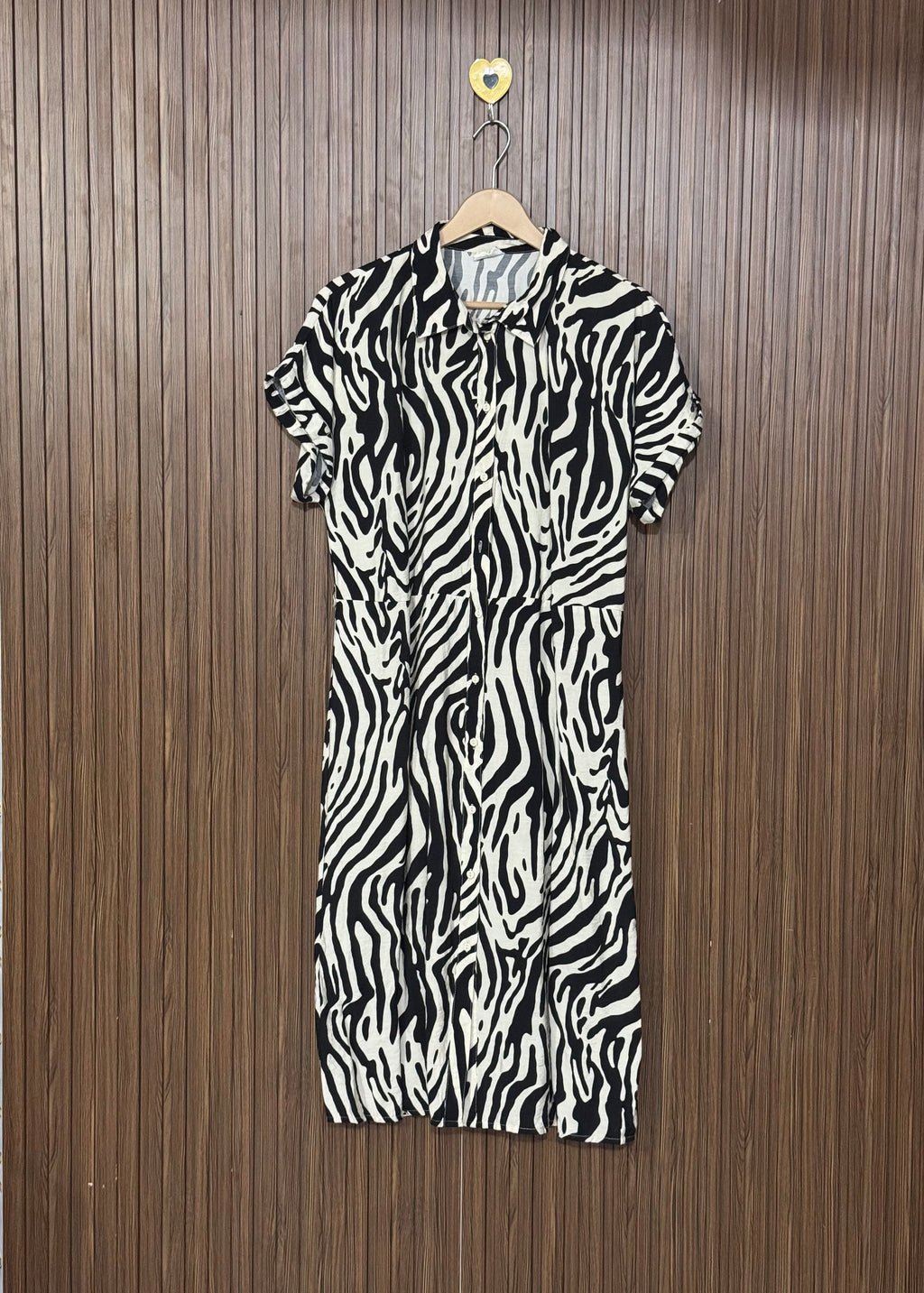 Zebra Print Long Top