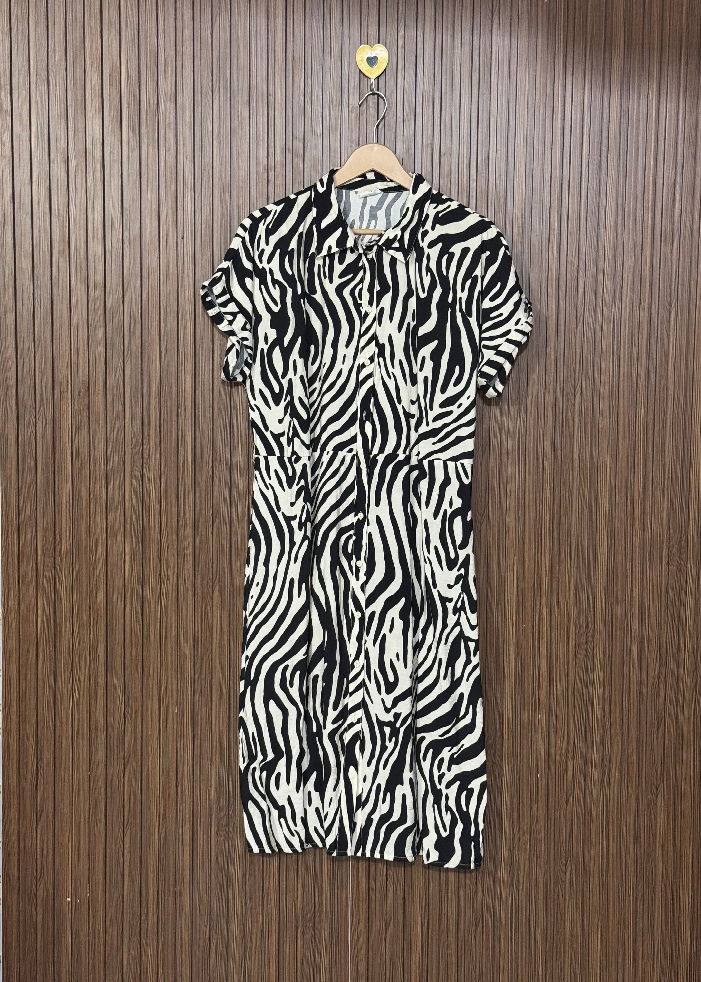 Zebra Print Long Top
