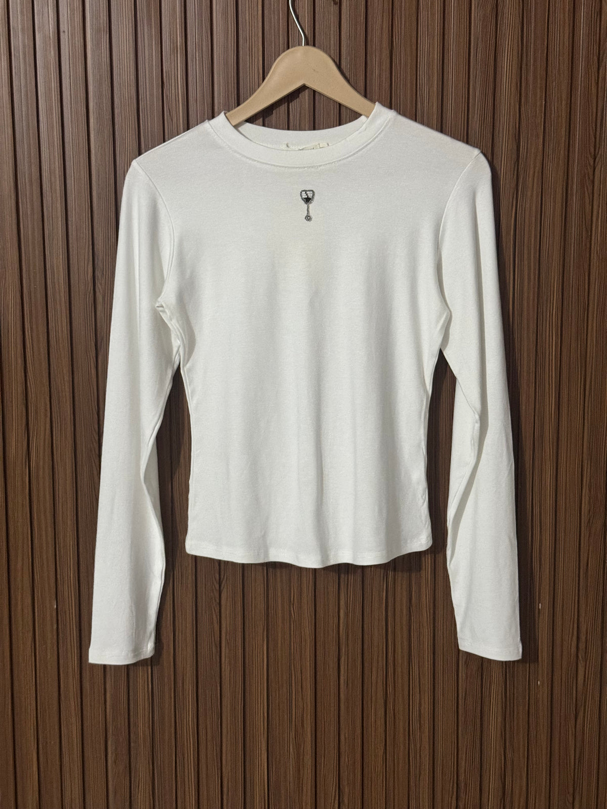 White Solid Casual Crop Top