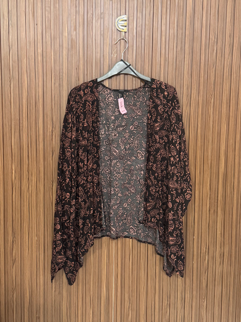 Chest Medium Sharg Length 28 Fabric Linen Brown Print