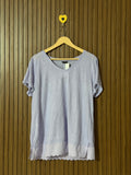 Soft Cotton V-Neck Half Sleeves Top