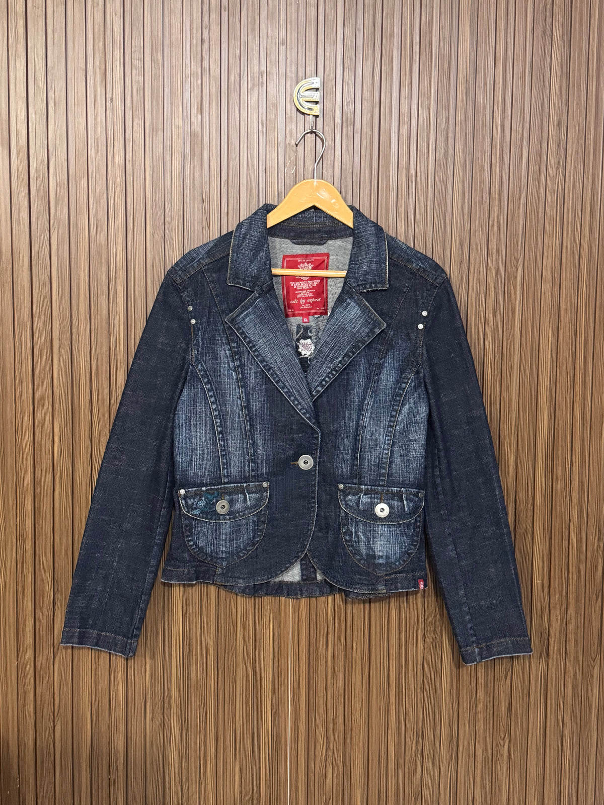 Chest 18 Length 21 Fabric Denim Classic Wave