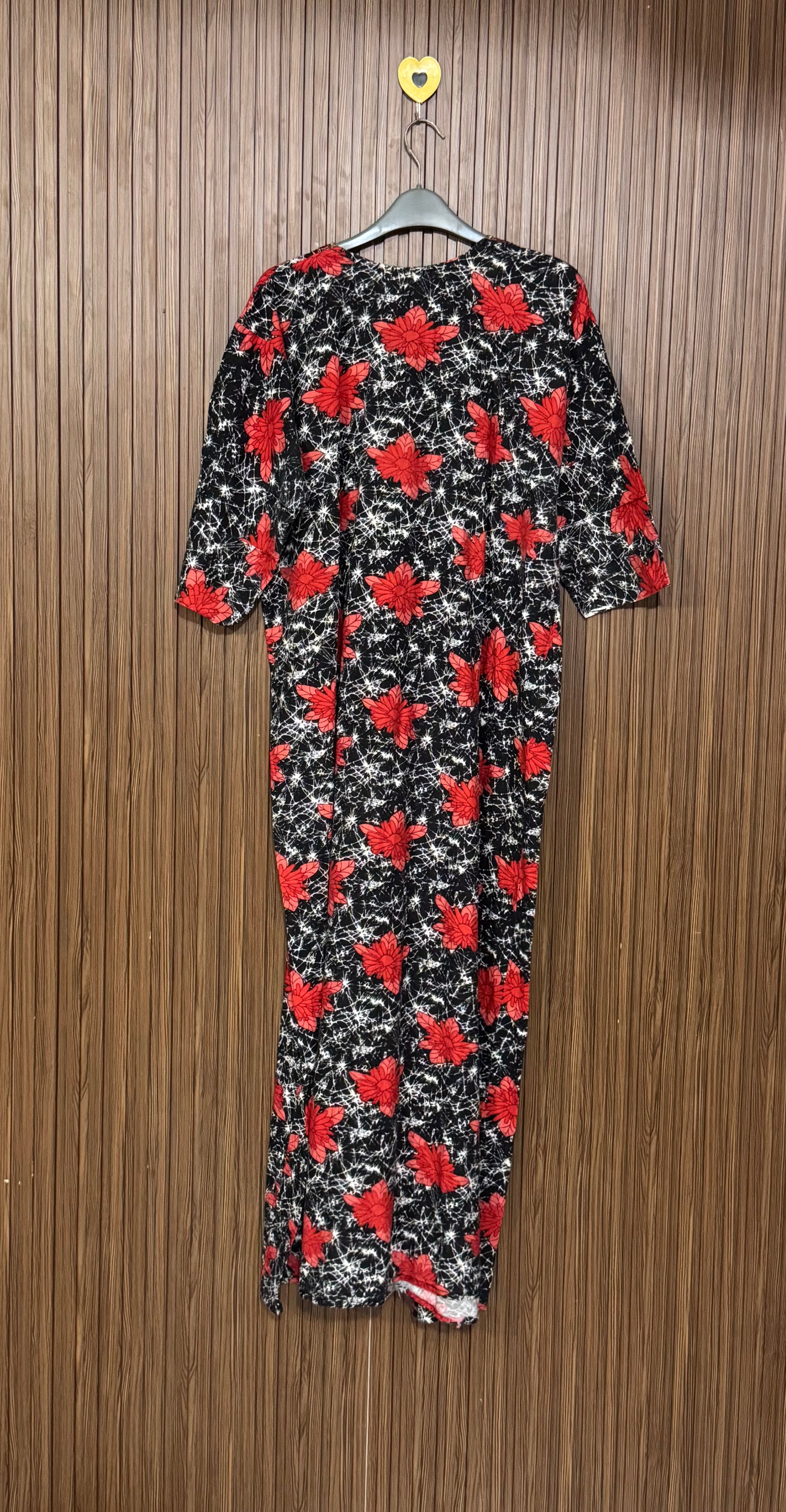 Red Floral Long Top