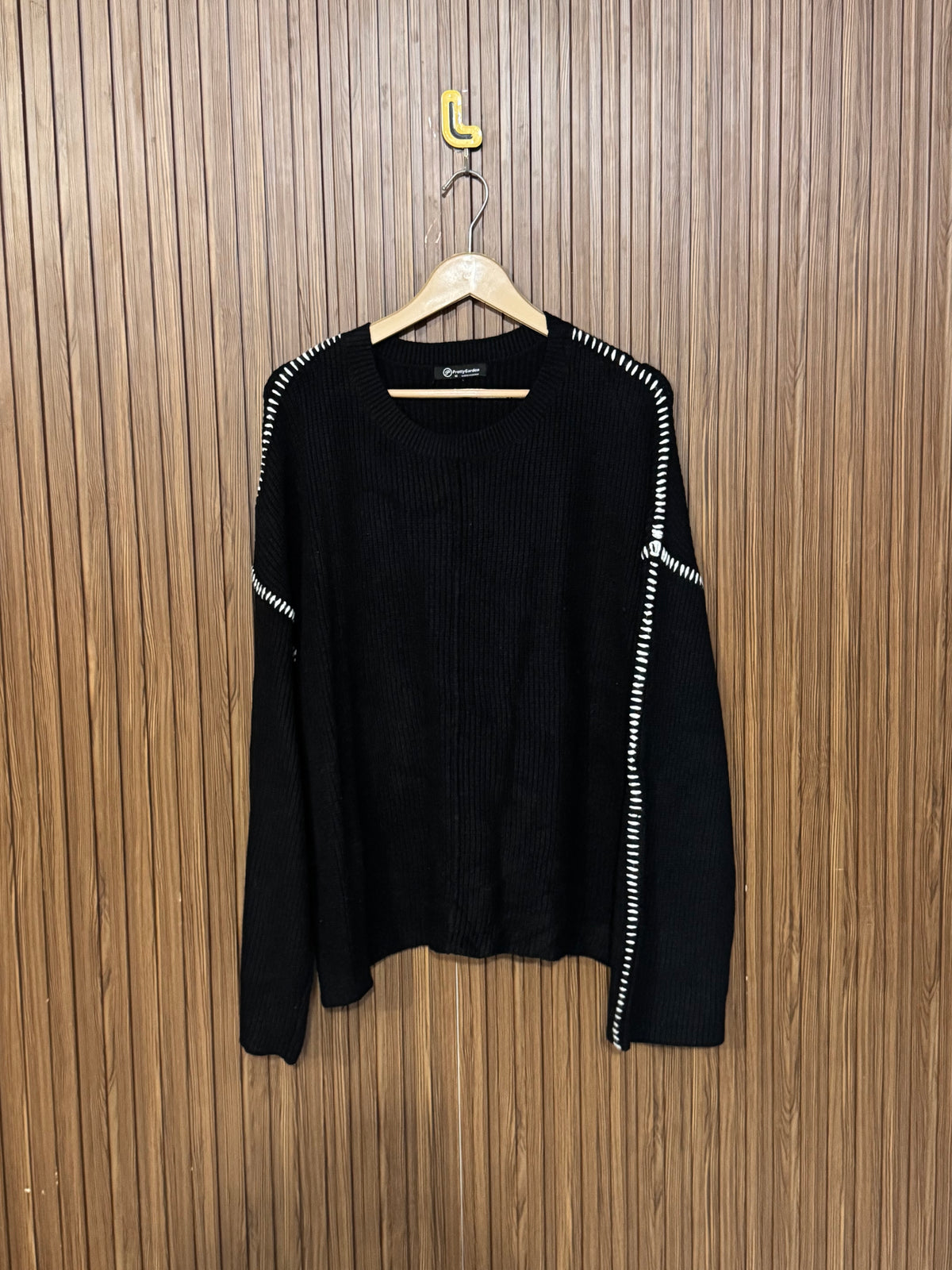 Chest 23 Length 26 Charcoal Heavy Sweater