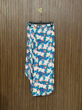 Waist 28 Length 35 Fabric Silk Blue Skirt