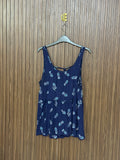 Blue Casual Summer Sleeveless Top