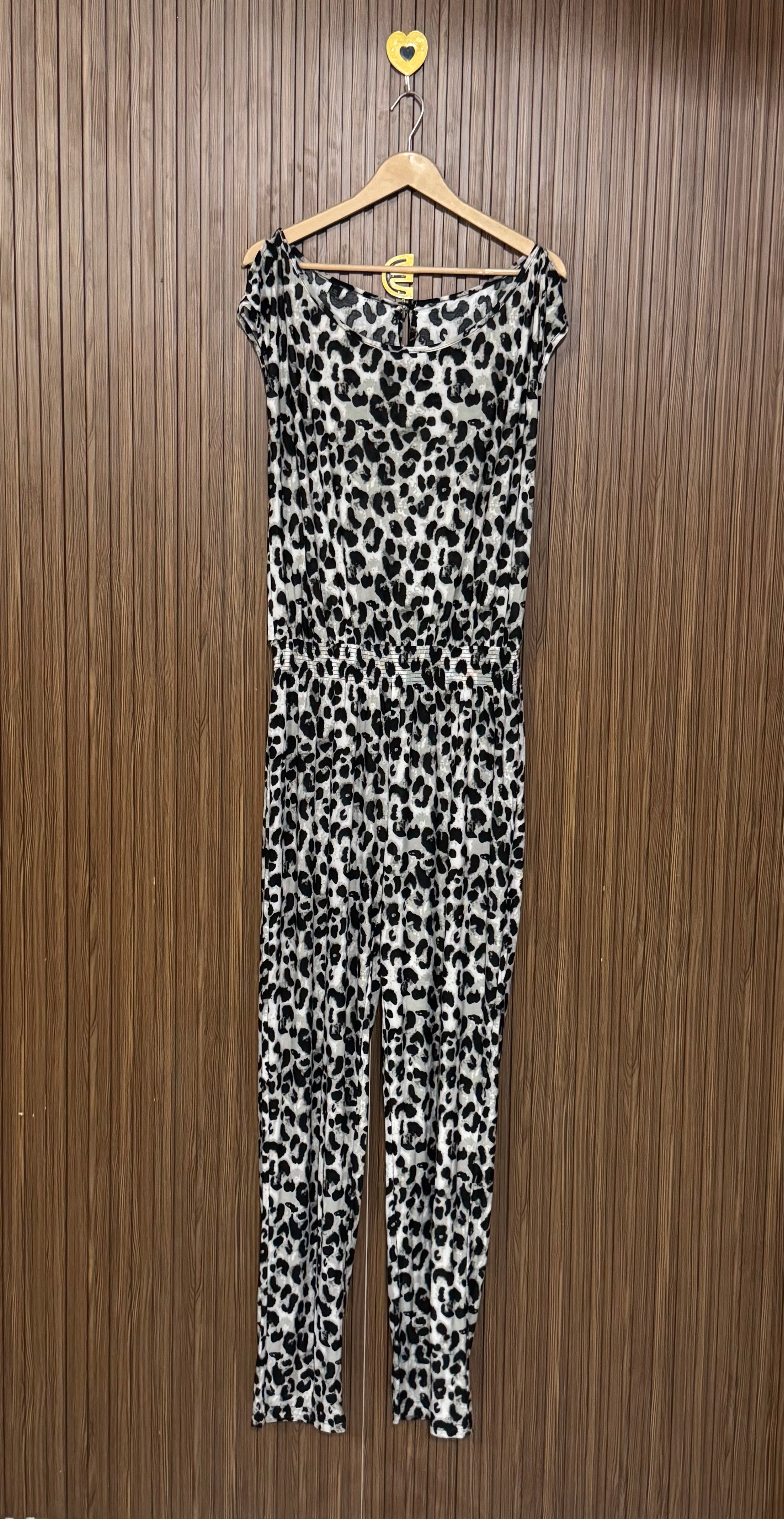Leopard Print Casual Jumpsuit