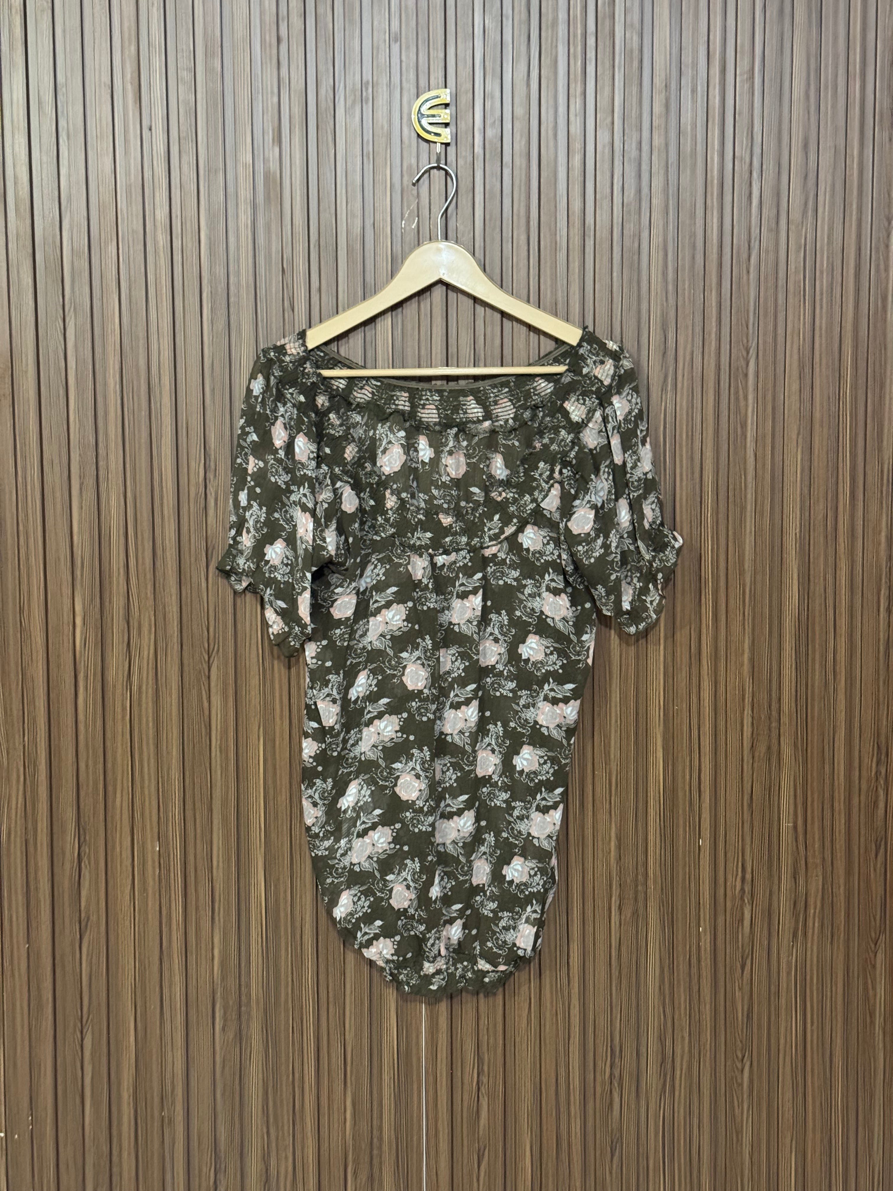 Chest 20 Length 28 Fabric shifon Plain Half Sleeve 2