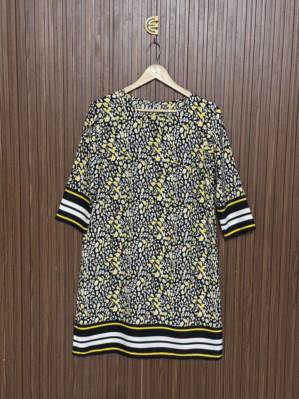 Modern Printed Long Top