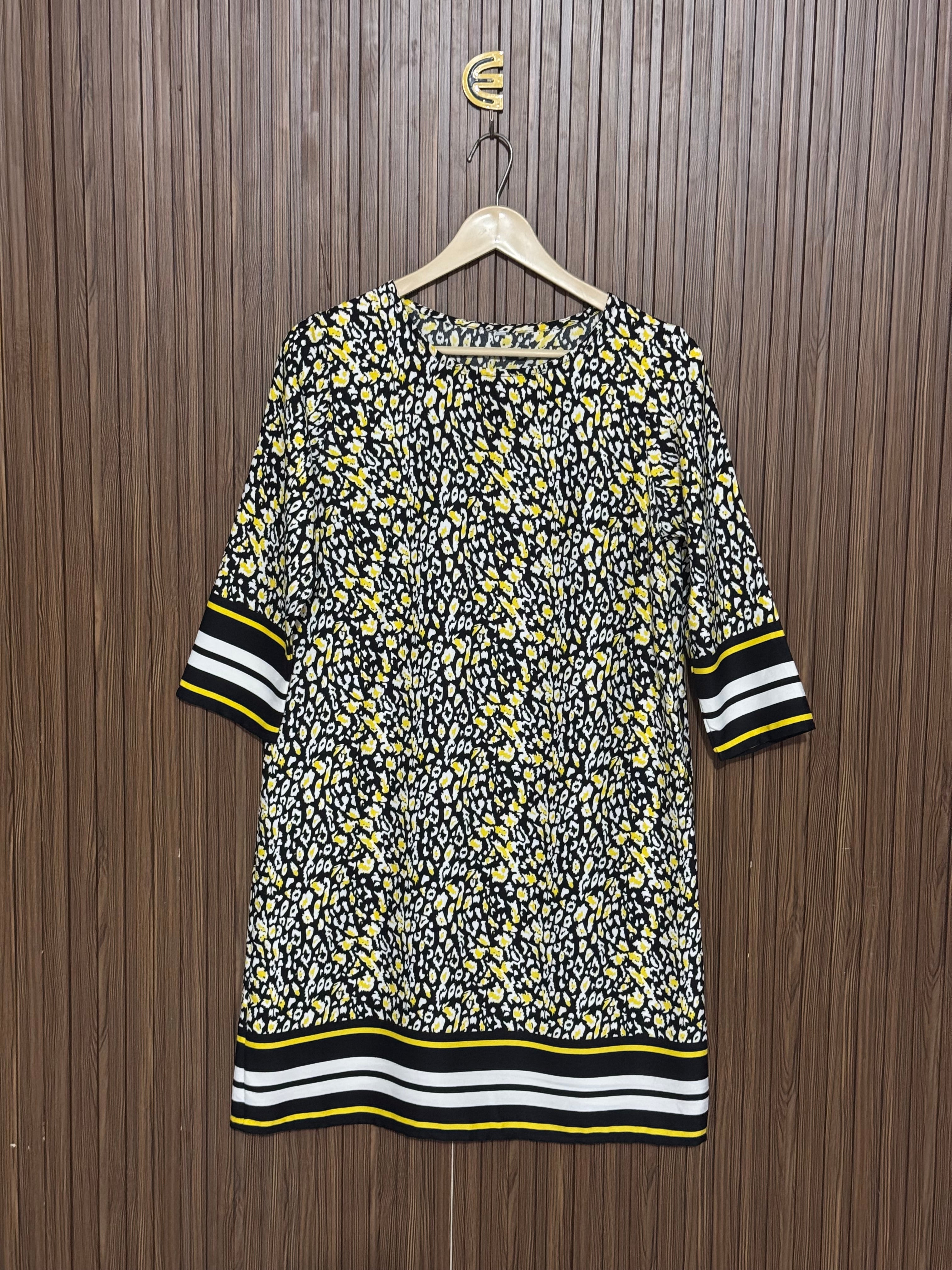Modern Printed Long Top