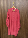 Chest 23 Length 39 Fabric Silk Ribbed Long Top