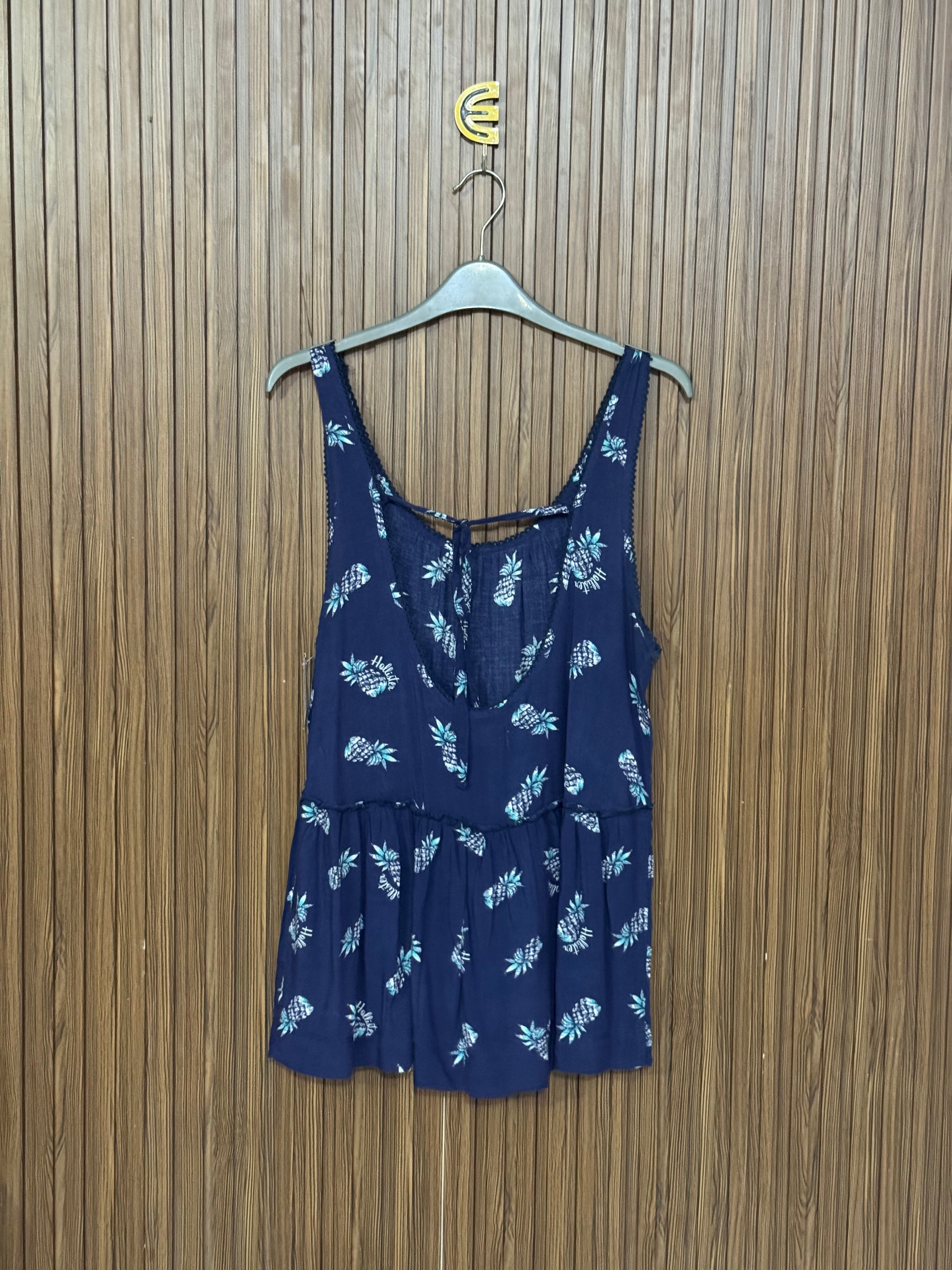 Blue Casual Summer Sleeveless Top