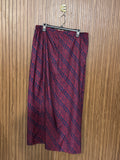 Waist 32 to 34 Length 39 Fabric Silk Plain Midi