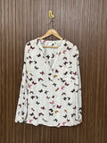 Chest 24 Length 27 Fabric Silk Sequin Full Sleeves