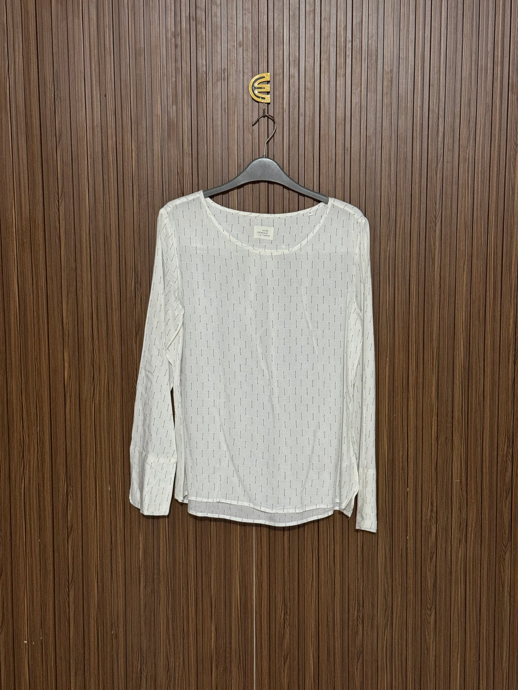 Chest 19 Length 25 Fabric Loan White Striped Top