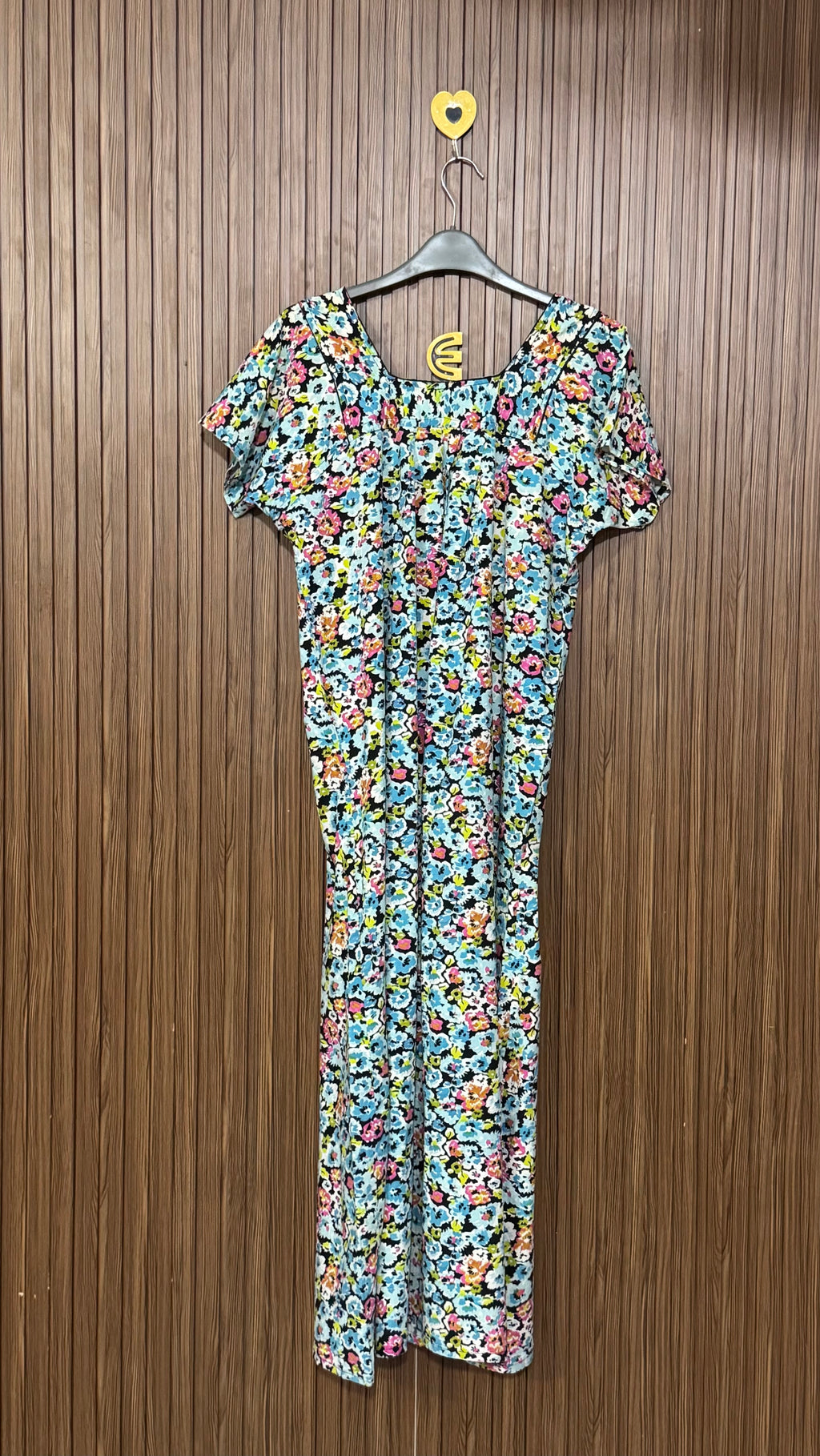 Short Sleeve Floral long Top