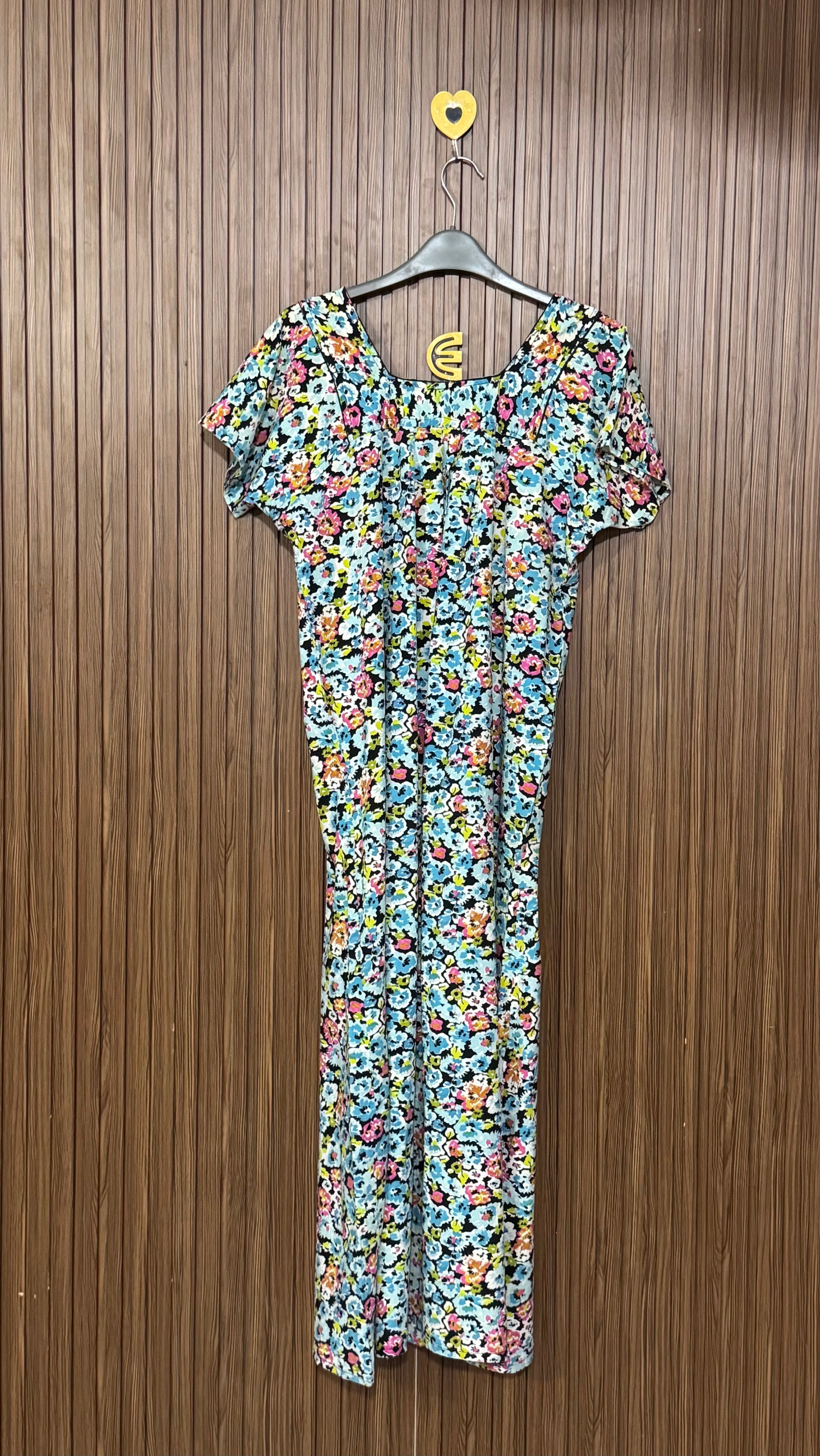 Short Sleeve Floral long Top