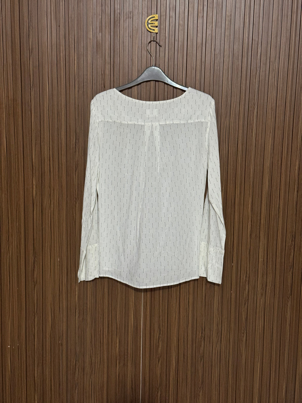 Chest 19 Length 25 Fabric Loan White Striped Top