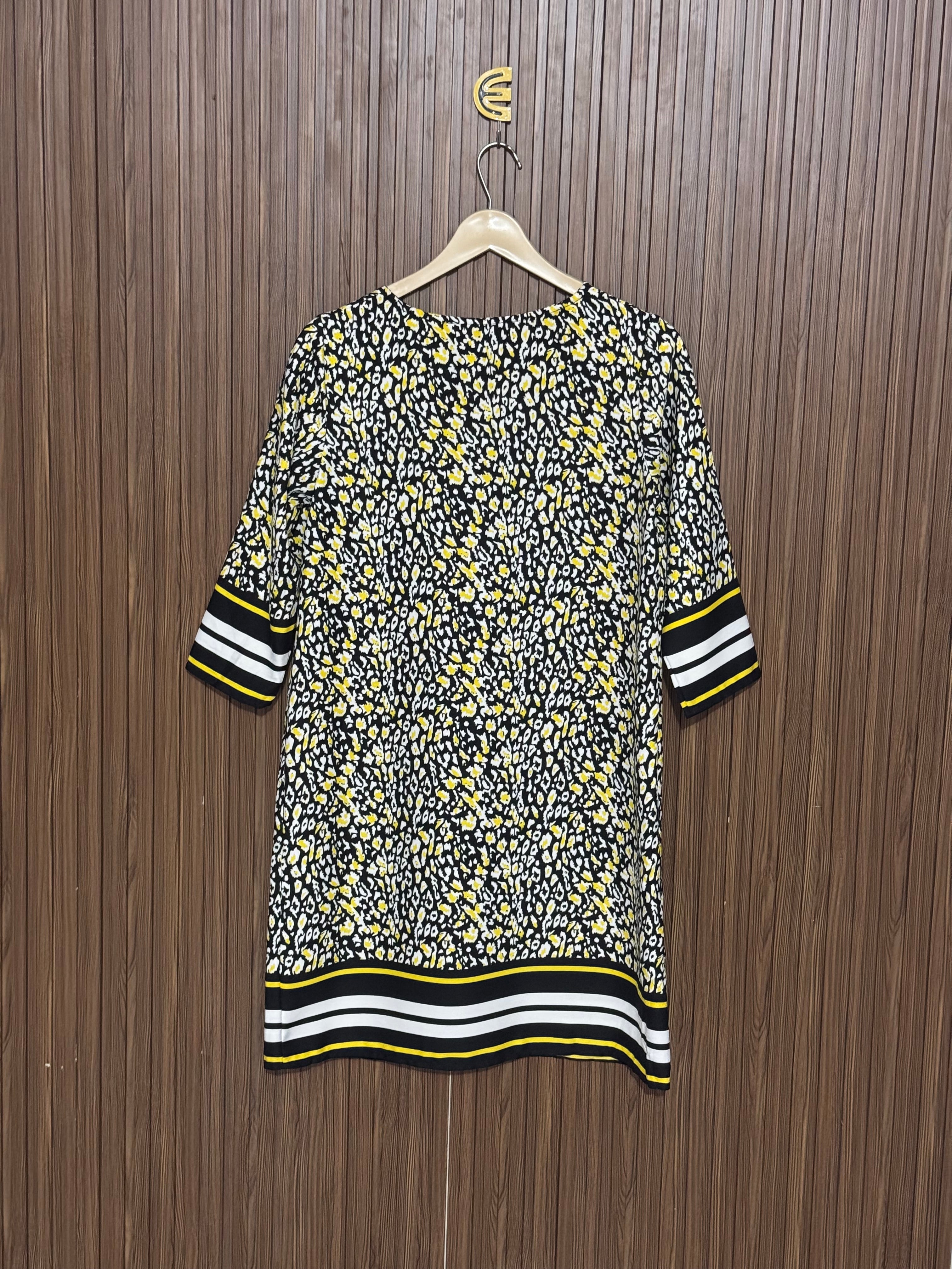 Modern Printed Long Top