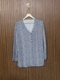 Chest 23 Length 29 Fabric Shifon Classic Dotted V Neck