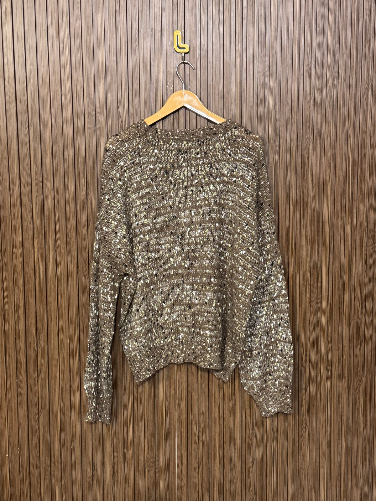 Chest 26 Length 25 Olive Heavy Sweater