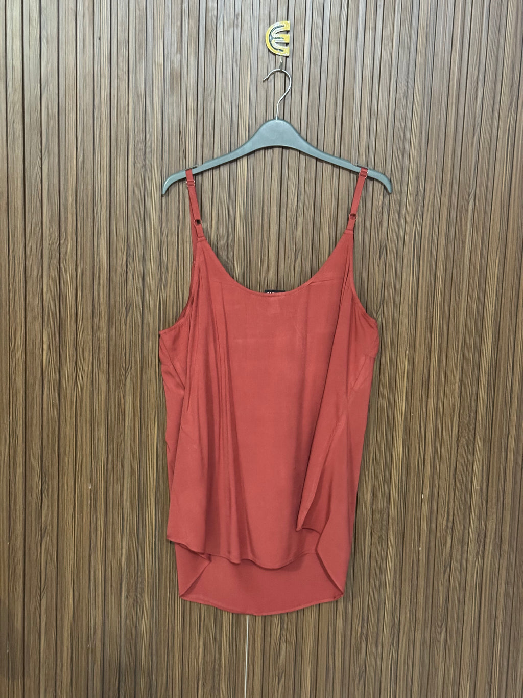 Casual Orange Sleeveless Top