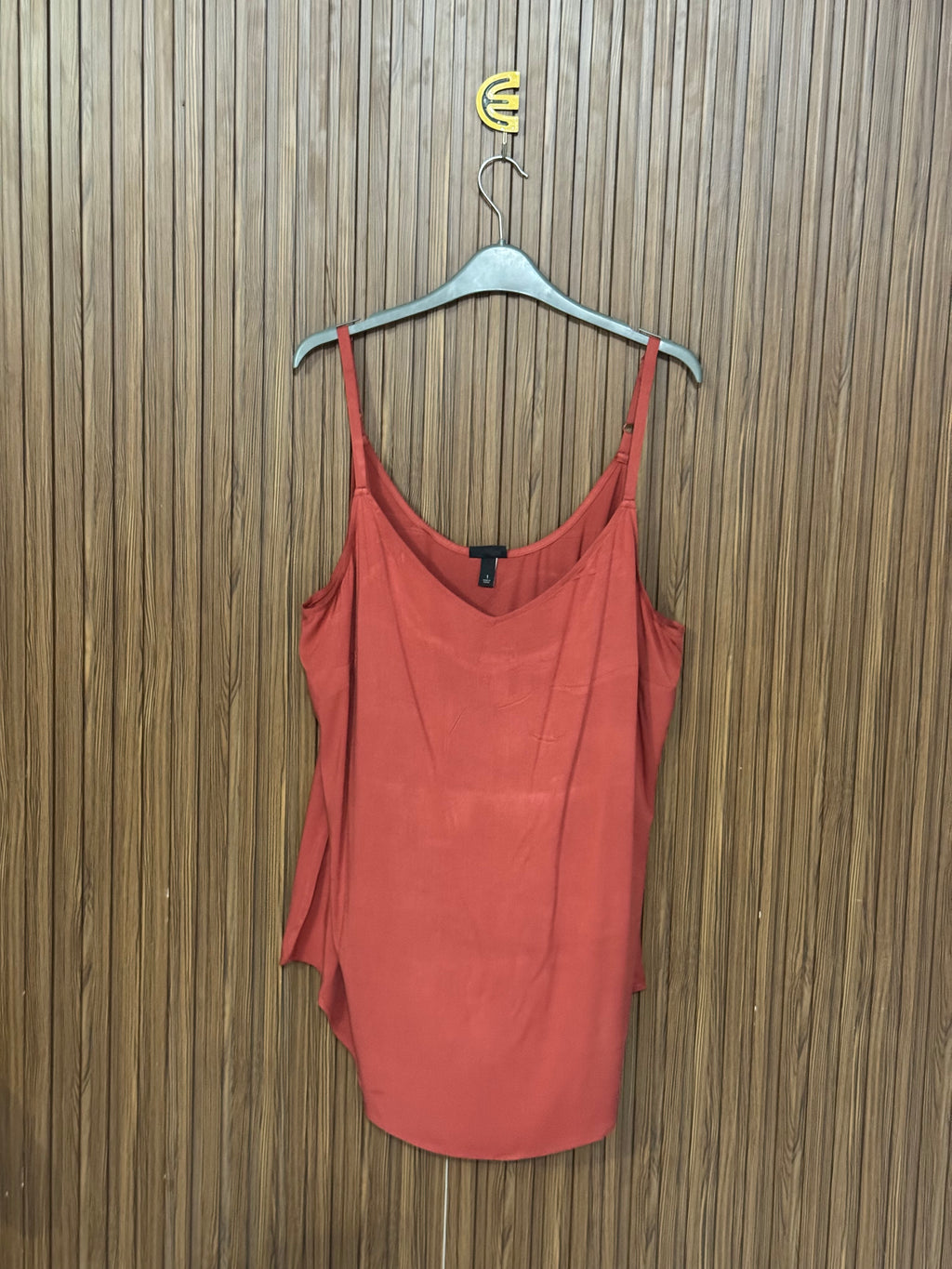Casual Orange Sleeveless Top