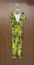 Yellow Tropical Print Jumpsuit