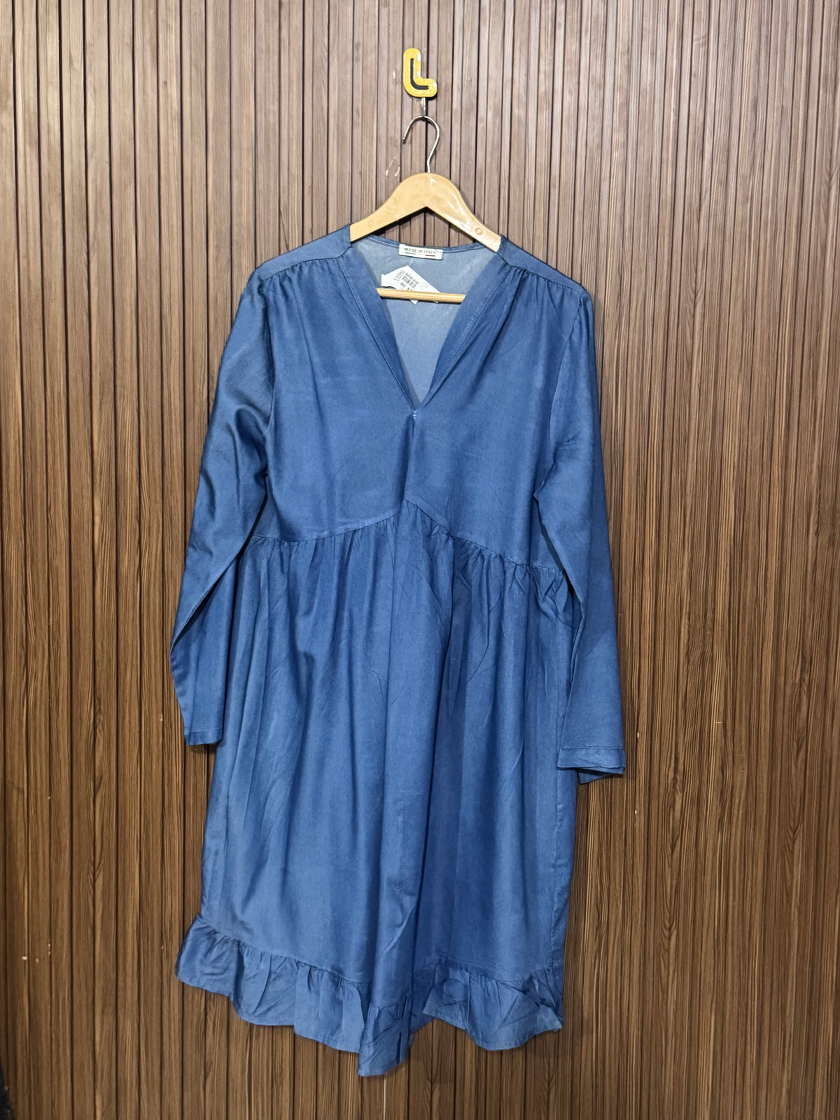 Chest 19 Length 37 Fabric Silk Cotton Knit Long Top