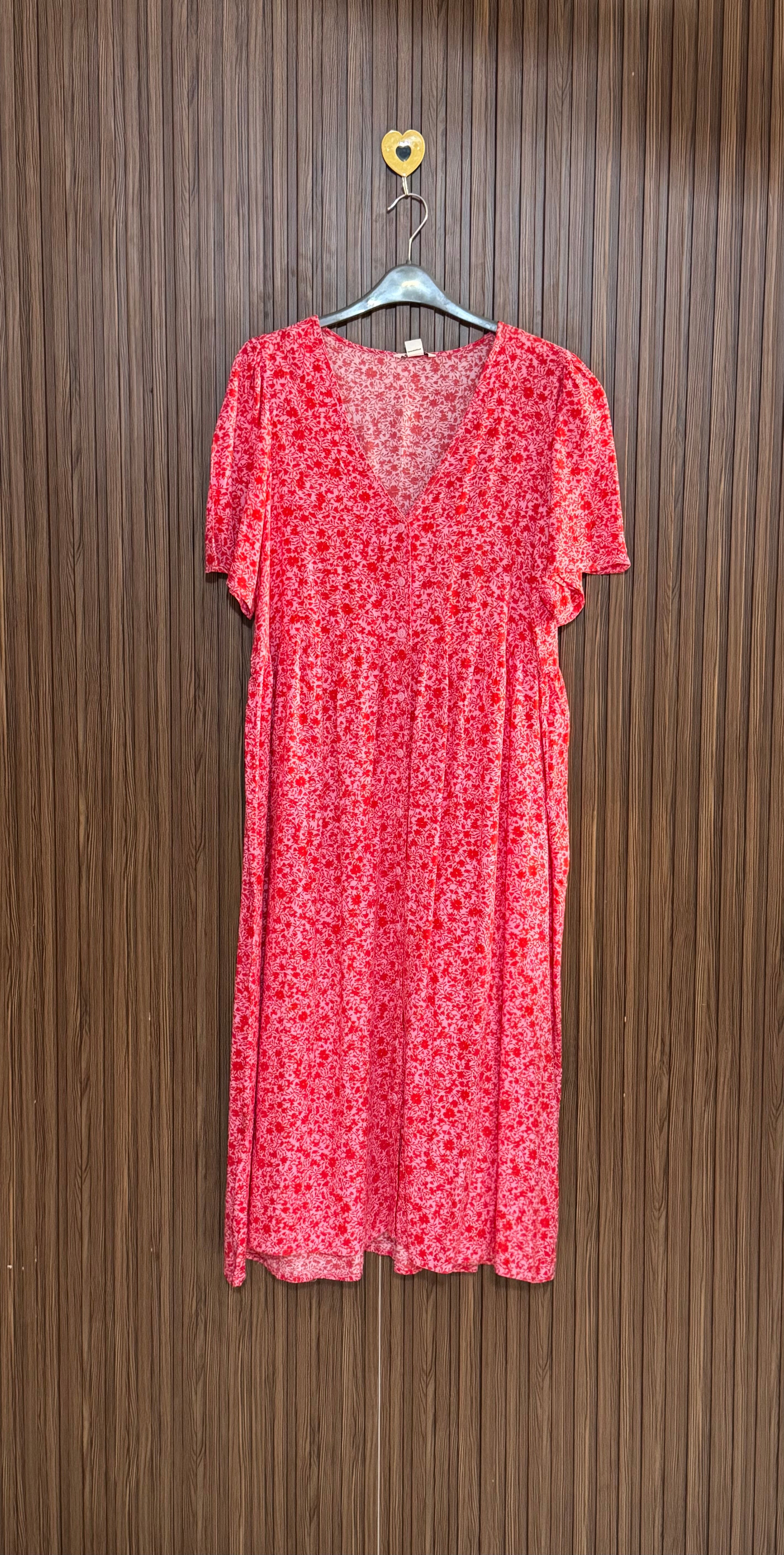 Pink Floral Long Top