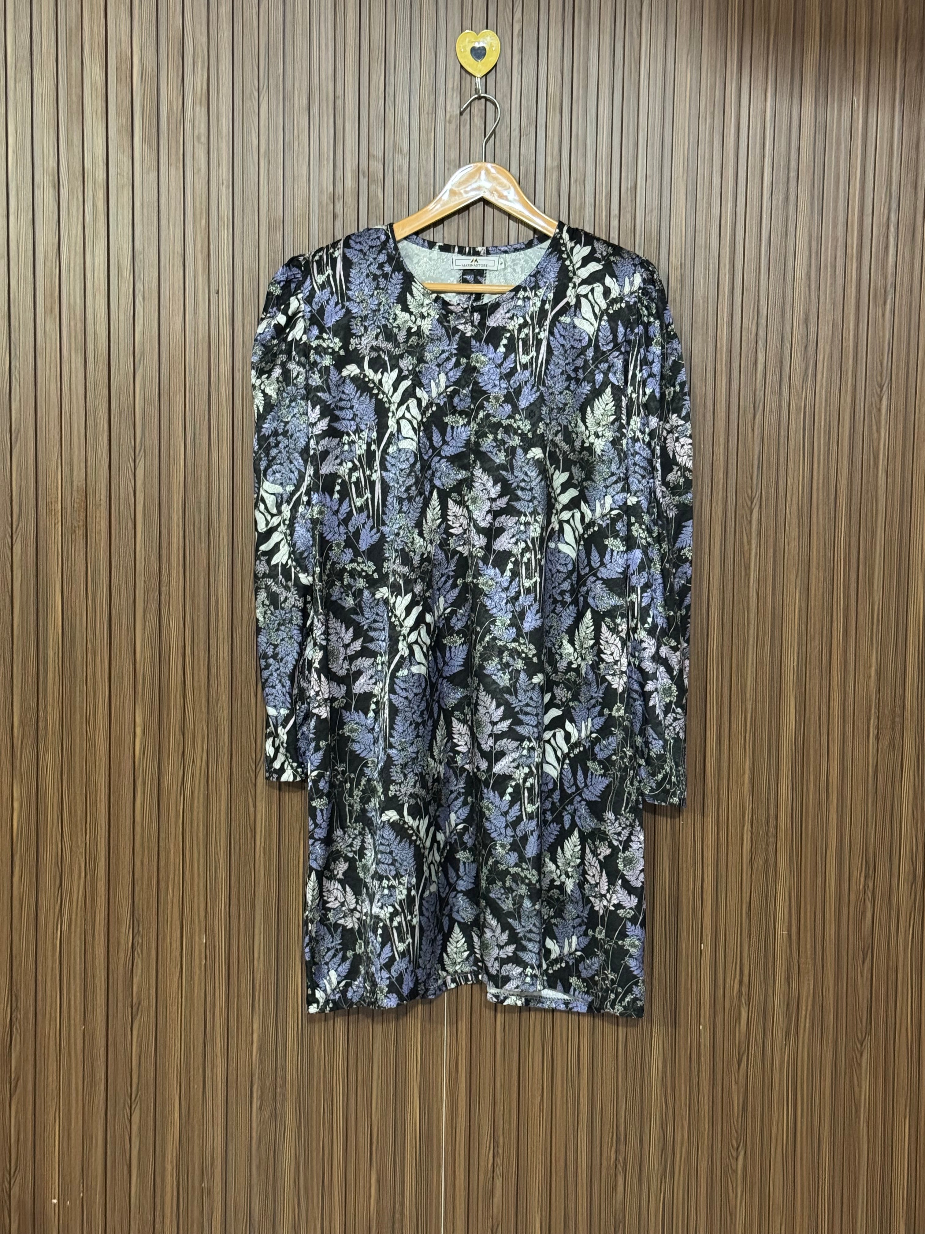 Foliage Print Long Top