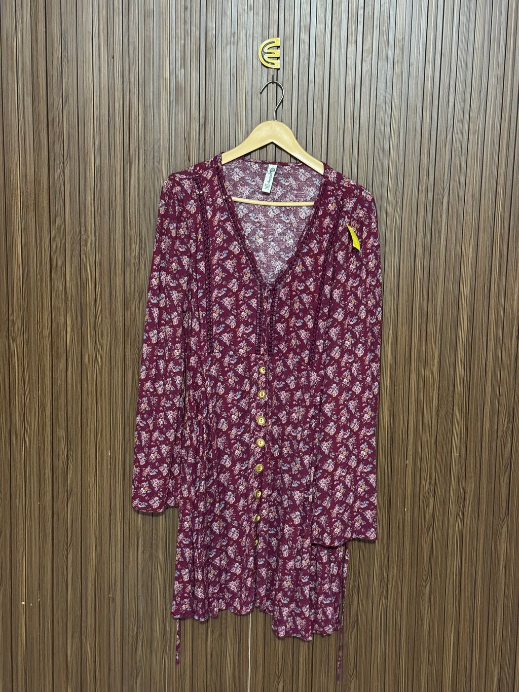 Button Down Long Top