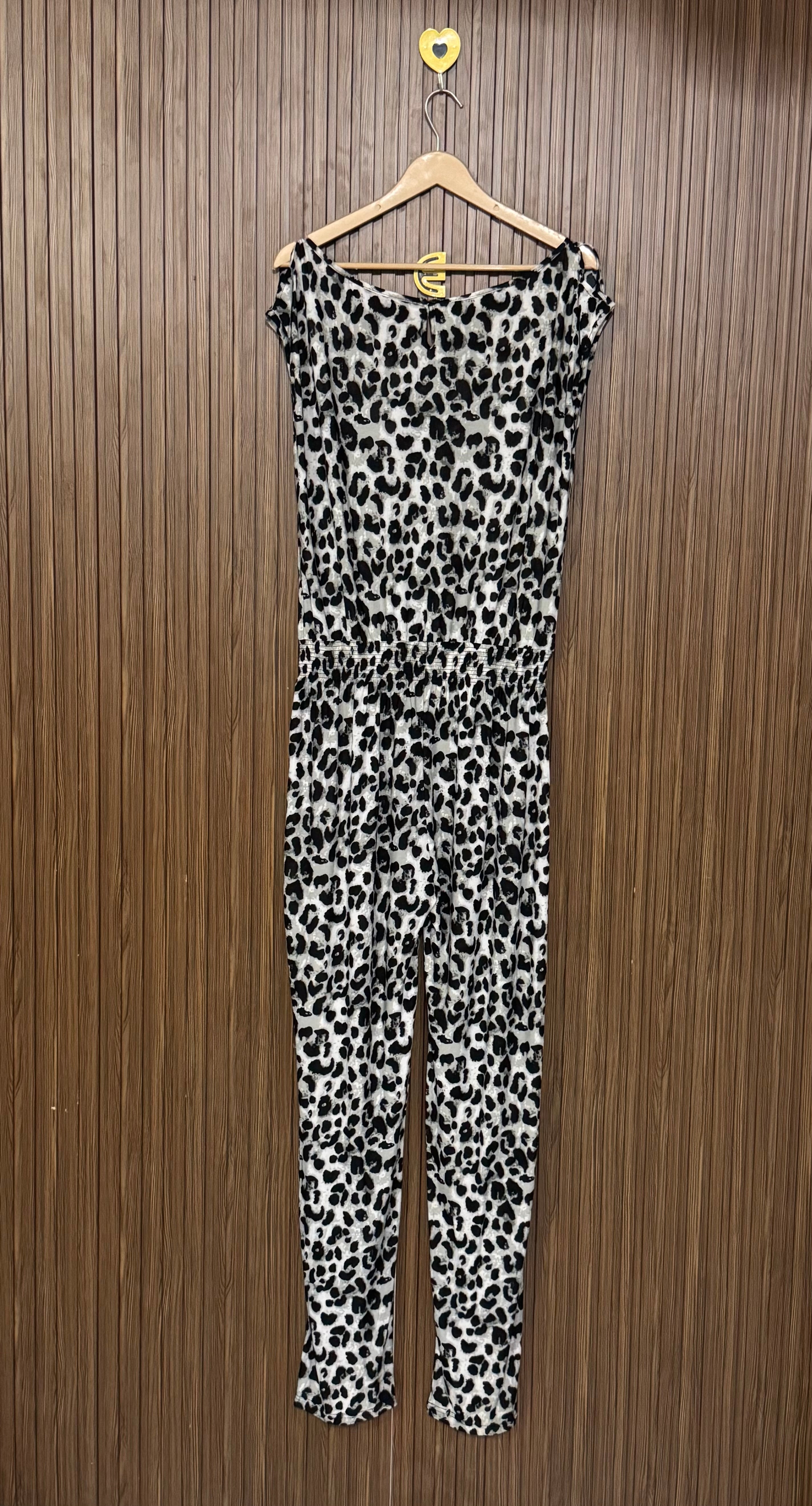 Leopard Print Casual Jumpsuit