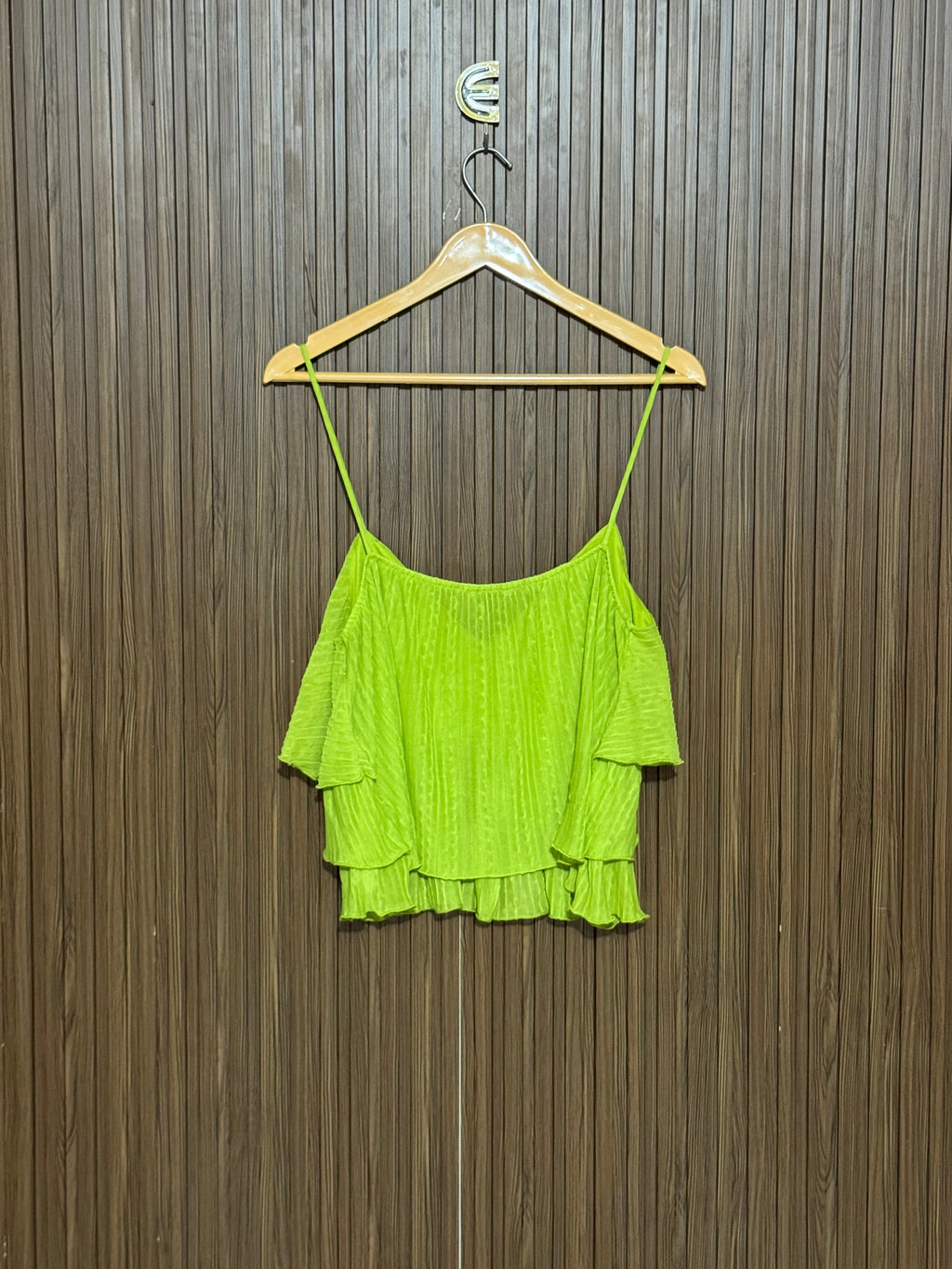 Chest 17 Length 22 Fabric Shifon Net Green
