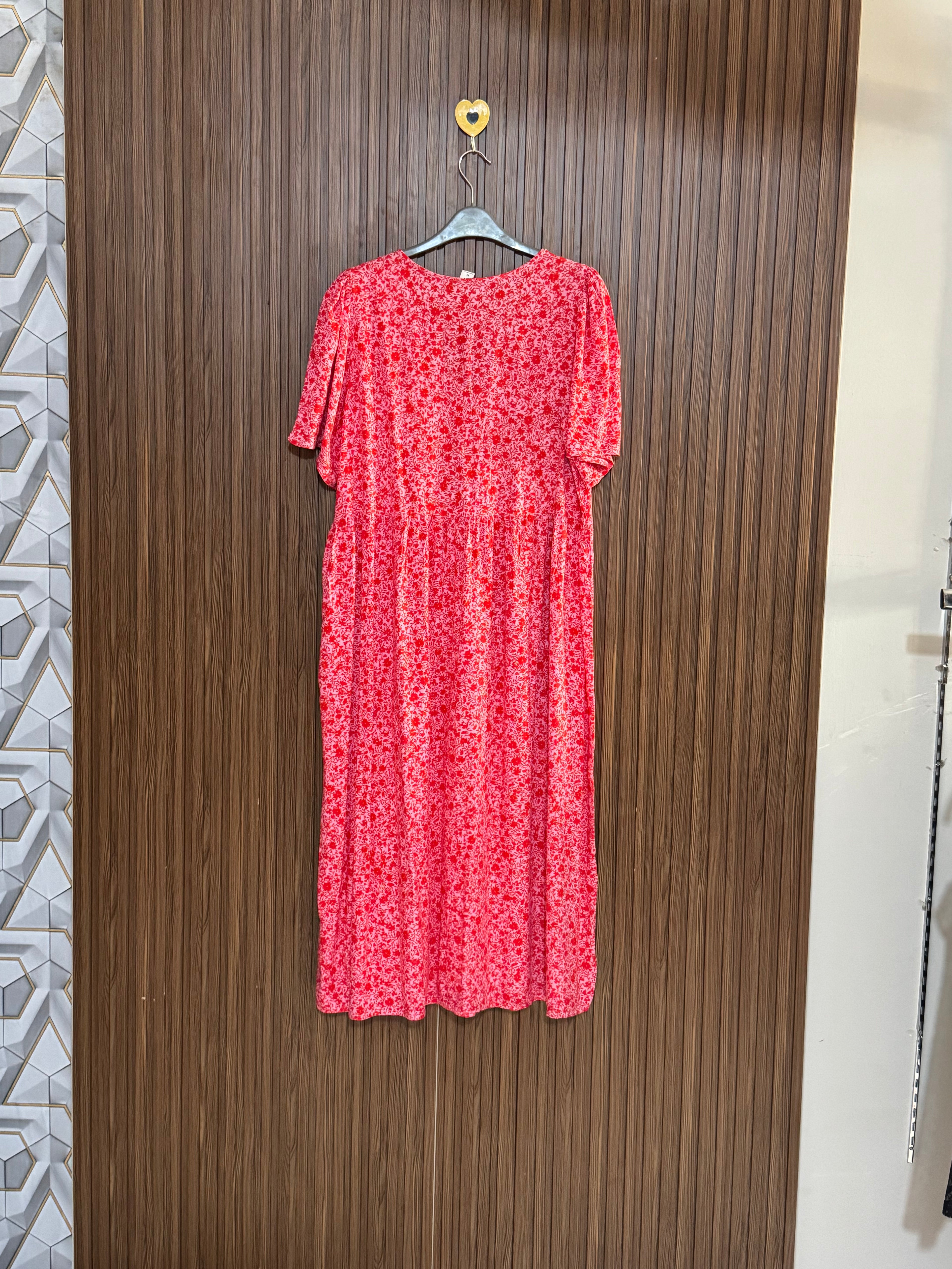 Pink Floral Long Top