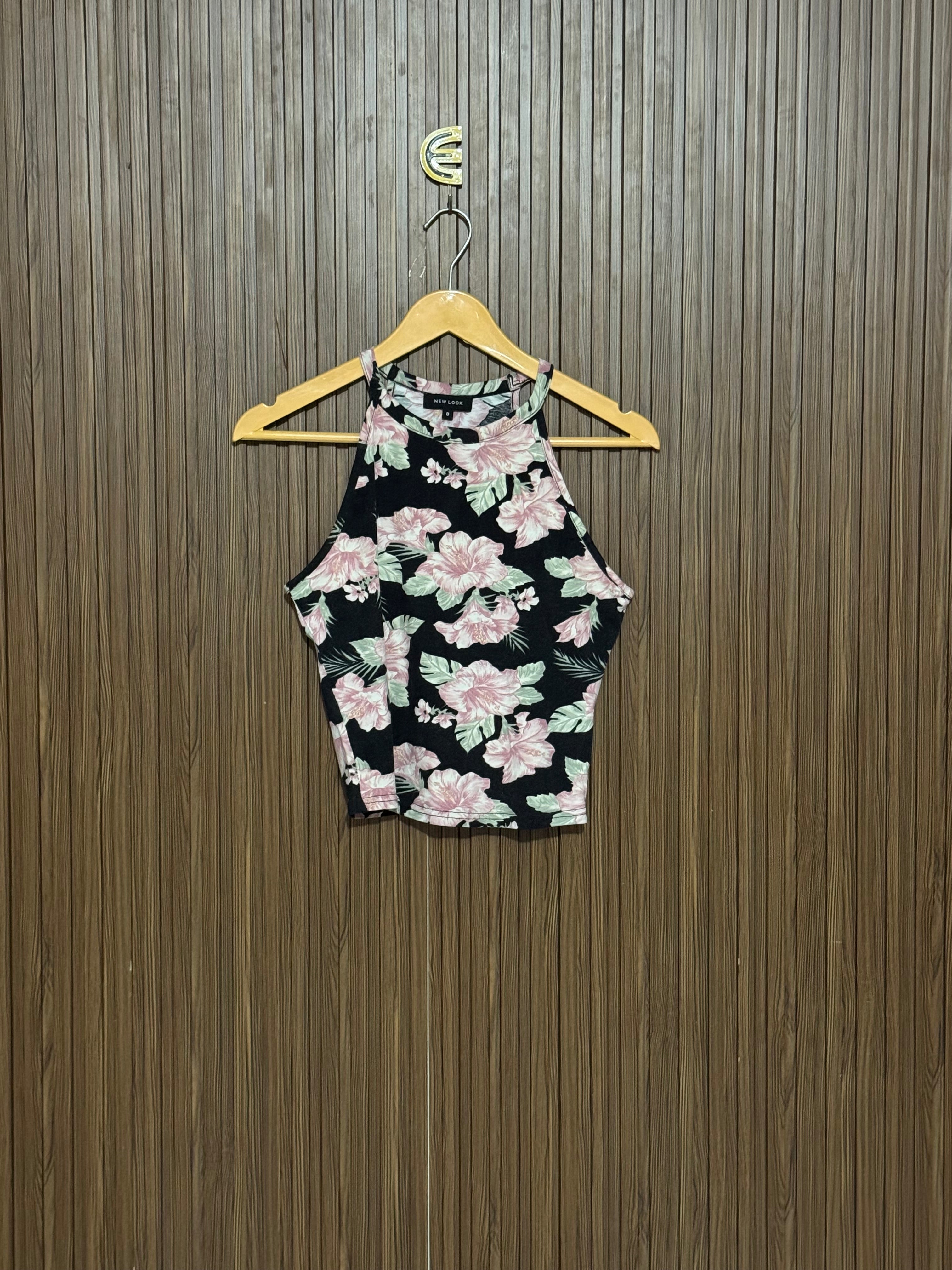 Chest 15 Length 17 Black Floral