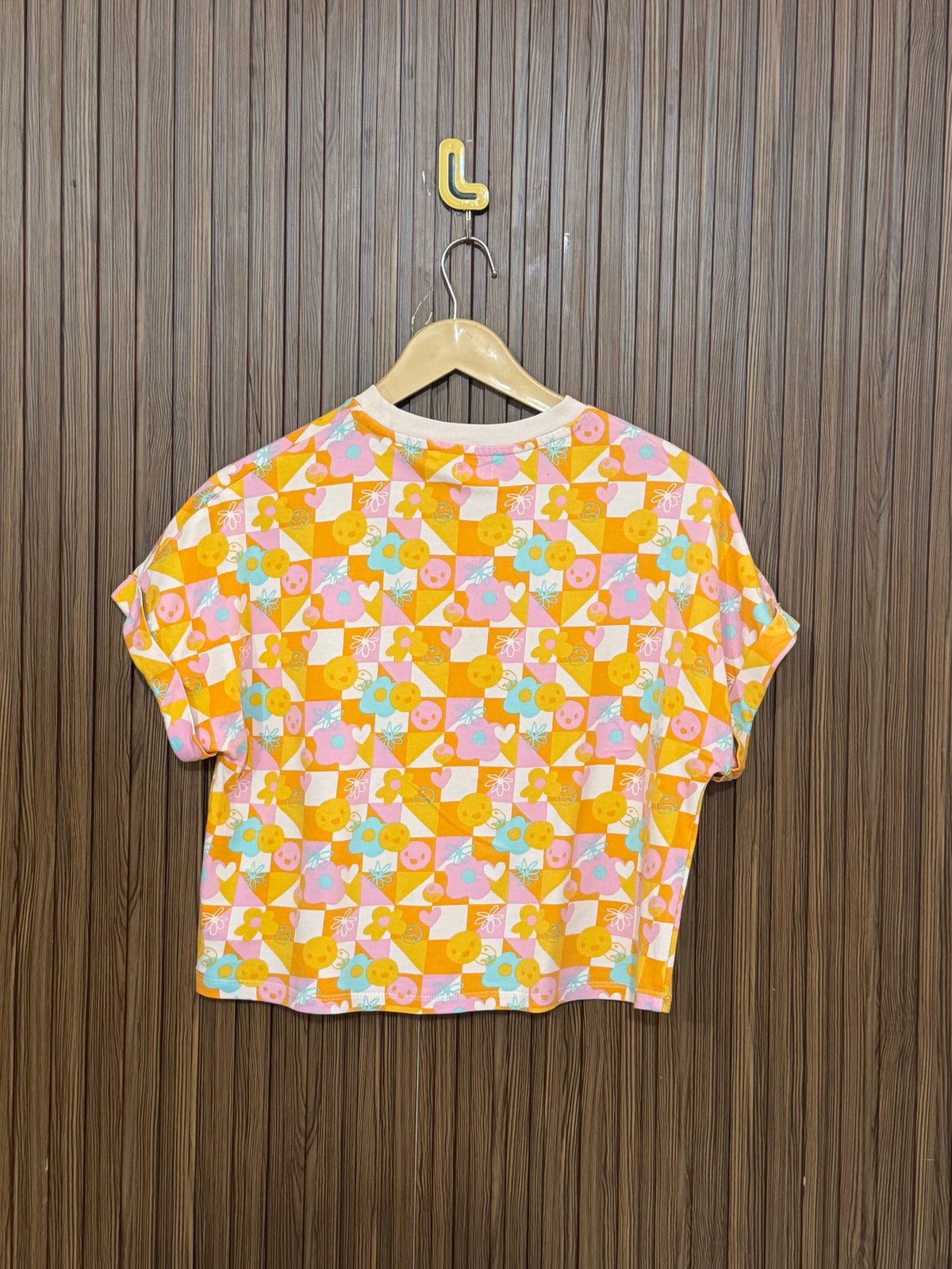 Chest 18 Length 18 Fabric Silk Leather Crop Top