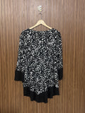 Chest 26 Baggy Length 32 Fabric Elastic Floral Casual Top