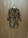 Chest 19 Length 30 Fabric Shifon Tiger Print Casual Top