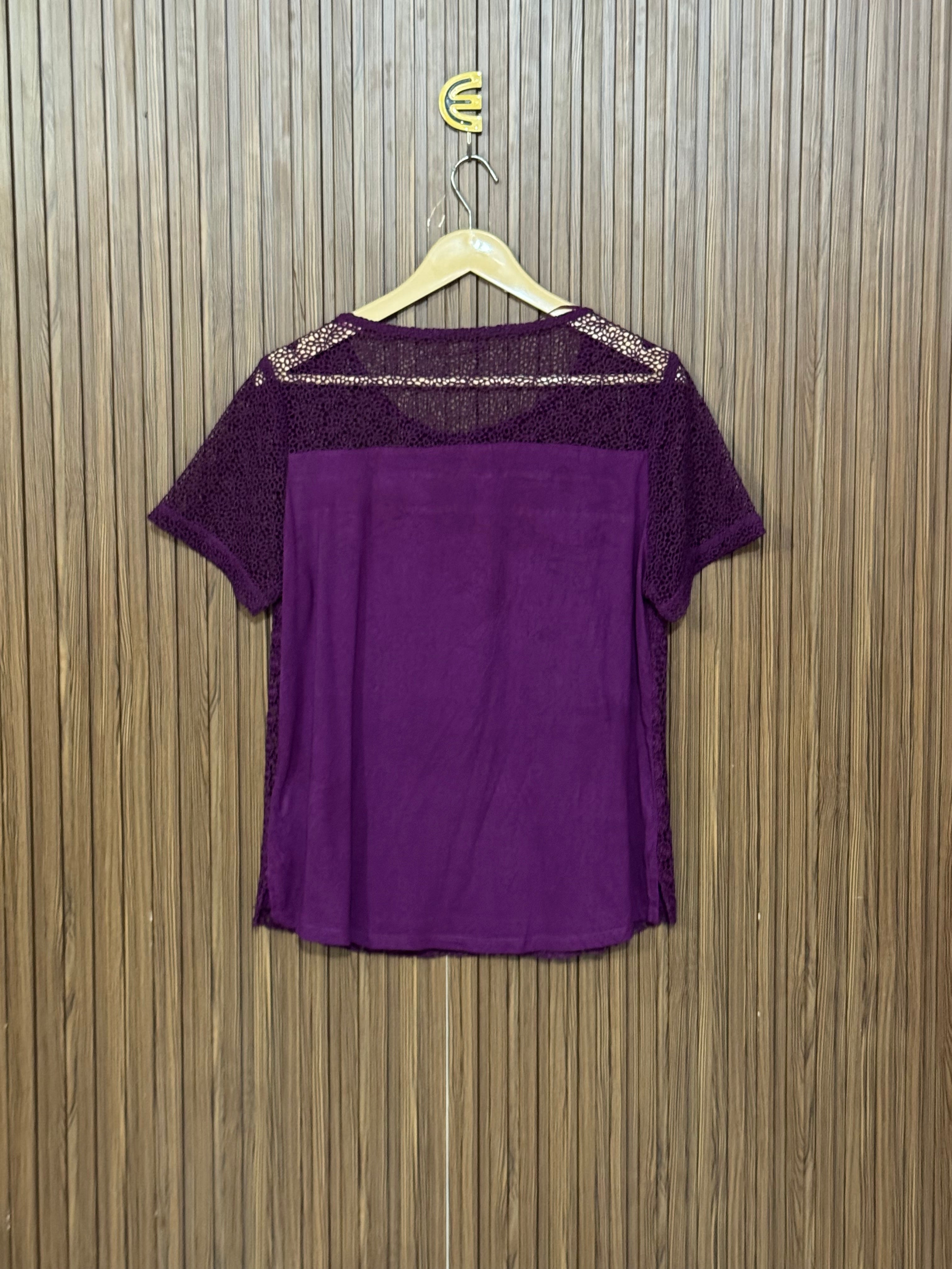 Chest 18 Length 24 Fabric Net Plaid Tee