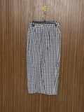 Black Check Long Skirt