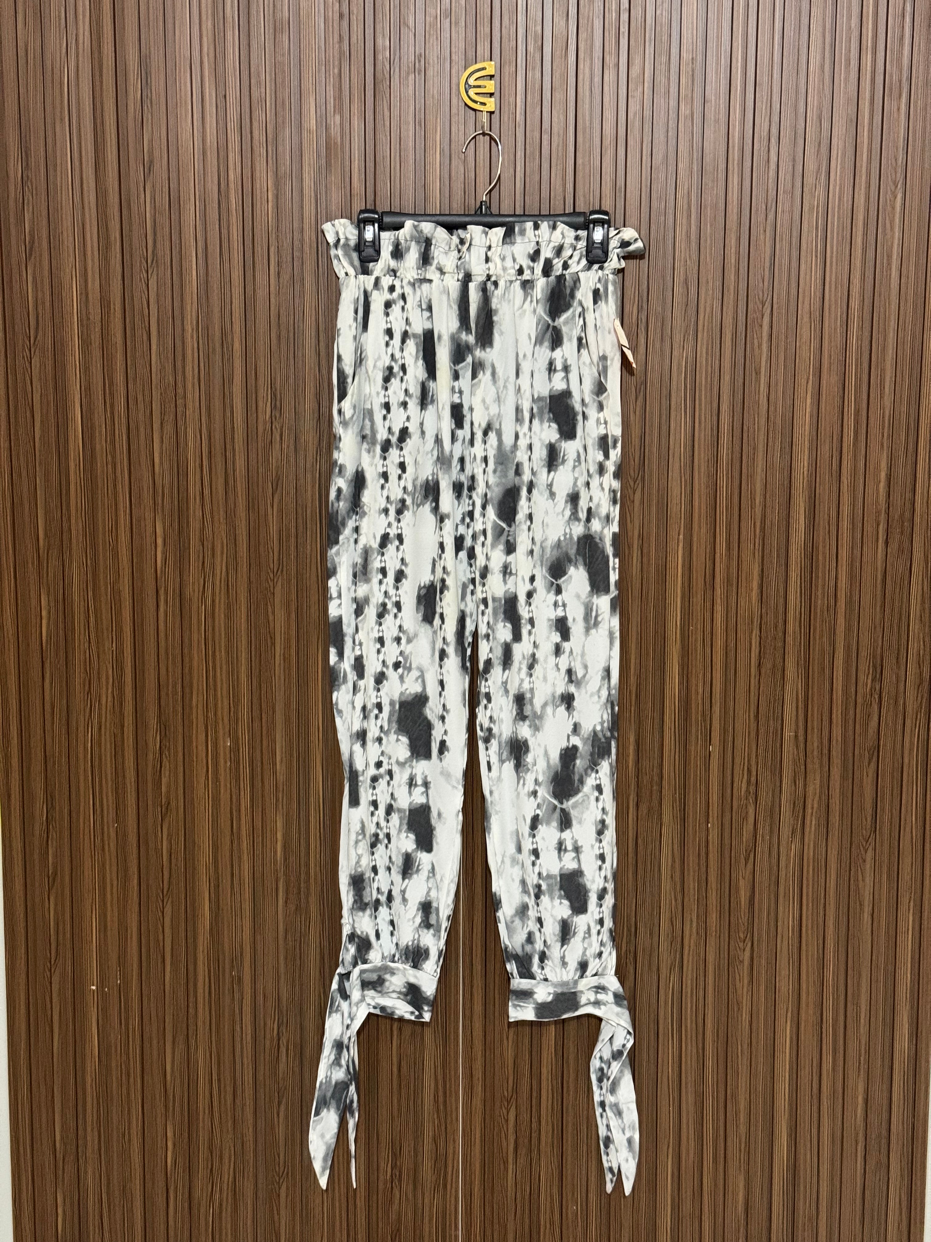 Marble Tie-Cuff Trouser