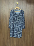 Damask Print Long Top