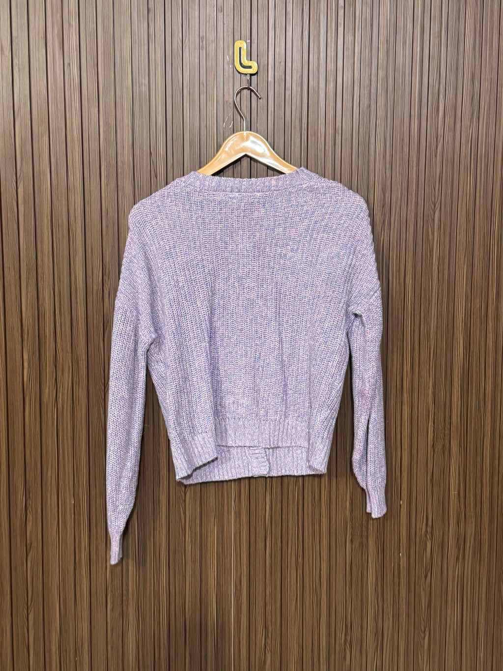 Chest 21 Length 20 Plum Heavy Sweater