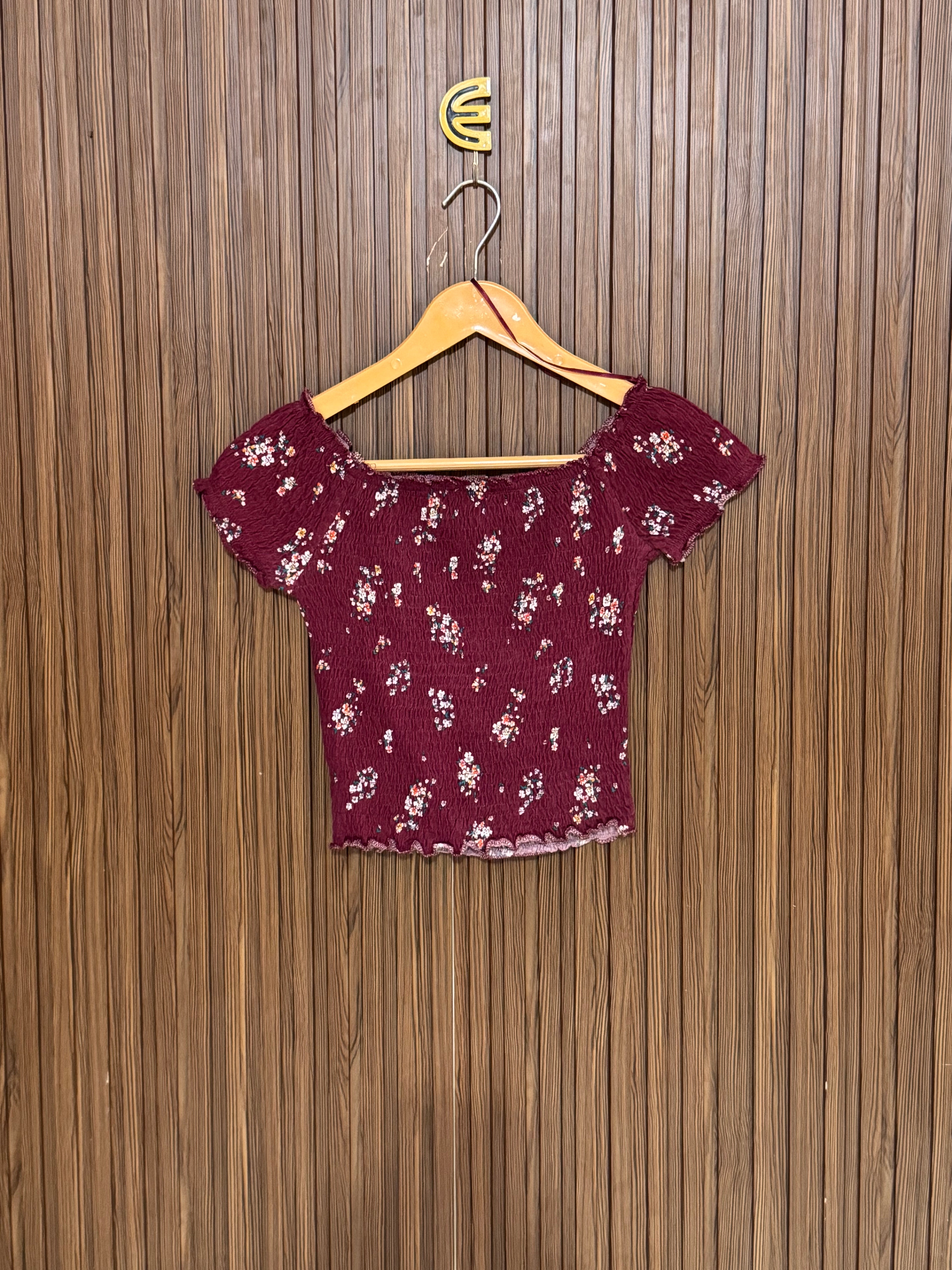 Chest 13 Length 15 Trendy Rib Crop