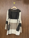 Chest Large Length 30 Ribbed Front Open